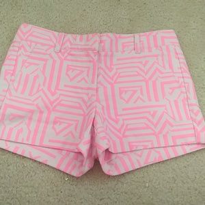 ✔️J Crew hot pink stripes shorts